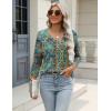 Zeagoo 3/4 Length Sleeve Womens Tops Casual V Neck Shirts Soft Basic Tees Business Work Blouses(Mz779)