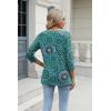 Zeagoo 3/4 Length Sleeve Womens Tops Casual V Neck Shirts Soft Basic Tees Business Work Blouses(Mz858)