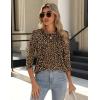 Zeagoo 3/4 Length Sleeve Womens Tops Crew Neck Loose Fit Shirts Pleated Cute Clothes Dressy Casual 2026 Summer Tunics(An136)