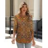 Zeagoo 3/4 Length Sleeve Womens Tops Crew Neck Loose Fit Shirts Pleated Cute Clothes Dressy Casual 2026 Summer Tunics(Mz836)