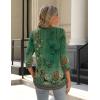Zeagoo 3/4 Length Sleeve Womens Tops Crew Neck Loose Fit Shirts Pleated Cute Clothes Dressy Casual 2026 Summer Tunics(Mz839)