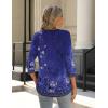 Zeagoo 3/4 Length Sleeve Womens Tops Crew Neck Loose Fit Shirts Pleated Cute Clothes Dressy Casual 2026 Summer Tunics(Mz842)