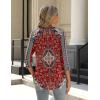 Zeagoo 3/4 Length Sleeve Womens Tops Crew Neck Loose Fit Shirts Pleated Cute Clothes Dressy Casual 2026 Summer Tunics(Mz870)