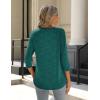 Zeagoo 3/4 Length Sleeve Womens Tops Crew Neck Loose Fit Shirts Pleated Cute Clothes Dressy Casual 2026 Summer Tunics(Sd484)