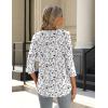 Zeagoo 3/4 Length Sleeve Womens Tops Crew Neck Loose Fit Shirts Pleated Cute Clothes Dressy Casual 2026 Summer Tunics(Sf224)