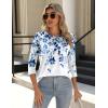 Zeagoo 3/4 Length Sleeve Womens Tops Crew Neck Loose Fit Shirts Pleated Cute Clothes Dressy Casual 2026 Summer Tunics(Wf41)