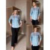 Zeagoo 3/4 Length Sleeve Womens Tops Crew Neck Loose Fit Shirts Pleated Cute Clothes Dressy Casual 2026 Summer Tunics(Wf72)