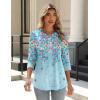 Zeagoo 3/4 Length Sleeve Womens Tops Crew Neck Loose Fit Shirts Pleated Cute Clothes Dressy Casual 2026 Summer Tunics(Wf72)