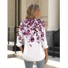 Zeagoo 3/4 Length Sleeve Womens Tops Crew Neck Loose Fit Shirts Pleated Cute Clothes Dressy Casual 2026 Summer Tunics(Wf74)