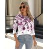 Zeagoo 3/4 Length Sleeve Womens Tops Crew Neck Loose Fit Shirts Pleated Cute Clothes Dressy Casual 2026 Summer Tunics(Wf74)