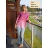 Zeagoo 3/4 Length Sleeve Womens Tops Crew Neck Loose Fit Shirts Pleated Cute Clothes Dressy Casual 2026 Summer Tunics(Xh370)