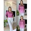 Zeagoo 3/4 Length Sleeve Womens Tops Crew Neck Loose Fit Shirts Pleated Cute Clothes Dressy Casual 2026 Summer Tunics(Xh370)