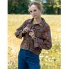Zeagoo Flannels for Women Cropped Shacket Jacket Fashion Plaid Button Down Shirt 2026 Fall Coat Tops(Z-gw442)