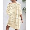 Zeagoo Lightweight Summer Crochet Cardigan for Women Short Sleeve Kimono Boho Oversized Open Front Knitted Cardigan(Cream Beige)