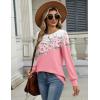 Zeagoo Long Sleeve Shirts for Women Casual Fall Fashion Crewneck Pleated Tunic Tops Work Outfit Blouse(Floral Pink 122)