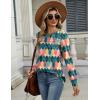Zeagoo Long Sleeve Shirts for Women Casual Fall Fashion Crewneck Pleated Tunic Tops Work Outfit Blouse(Multicolor 517)