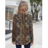 Zeagoo Long Sleeve Shirts for Women Fall Fashion Dressy Casual Blouses Trendy Pleated Tunic Tops for Leggings 2025(A-multicolor-mz721)