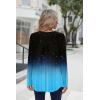 Zeagoo Long Sleeve Shirts for Women Fall Fashion Dressy Casual Blouses Trendy Pleated Tunic Tops for Leggings 2025(Black Blue-jb207)