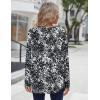Zeagoo Long Sleeve Shirts for Women Fall Fashion Dressy Casual Blouses Trendy Pleated Tunic Tops for Leggings 2025(Black-cx273)