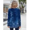 Zeagoo Long Sleeve Shirts for Women Fall Fashion Dressy Casual Blouses Trendy Pleated Tunic Tops for Leggings 2025(Blue Flower-mz845)