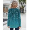 Zeagoo Long Sleeve Shirts for Women Fall Fashion Dressy Casual Blouses Trendy Pleated Tunic Tops for Leggings 2025(Green Leave-xh363)