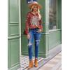 Zeagoo Long Sleeve Shirts for Women Henley T Shirts Loose Fit Tunics Dressy Casual Work Blouses Fall Fashion Tops(Red Ethnic Printed)