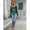 Zeagoo Long Sleeve Tops for Women V Neck Shirt Loose Fall Tunic Tops Dressy Casual Work Blouse 2026(Christmas Green)
