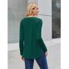 Zeagoo Long Sleeve Tops for Women V Neck Shirt Loose Fall Tunic Tops Dressy Casual Work Blouse 2026(Christmas Green)