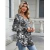 Zeagoo Long Sleeve Tops for Women V Neck Shirt Loose Fall Tunic Tops Dressy Casual Work Blouse 2026(Cx273)
