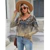 Zeagoo Long Sleeve Tops for Women V Neck Shirt Loose Fall Tunic Tops Dressy Casual Work Blouse 2026(Cx311)