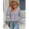 Zeagoo Long Sleeve Tops for Women V Neck Shirt Loose Fall Tunic Tops Dressy Casual Work Blouse 2026(Dh62)