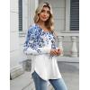 Zeagoo Long Sleeve Tops for Women V Neck Shirt Loose Fall Tunic Tops Dressy Casual Work Blouse 2026(Dw2)