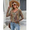 Zeagoo Long Sleeve Tops for Women V Neck Shirt Loose Fall Tunic Tops Dressy Casual Work Blouse 2026(Mz721)