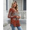 Zeagoo Long Sleeve Tops for Women V Neck Shirt Loose Fall Tunic Tops Dressy Casual Work Blouse 2026(Mz735)