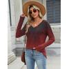 Zeagoo Long Sleeve Tops for Women V Neck Shirt Loose Fall Tunic Tops Dressy Casual Work Blouse 2026(Mz838)