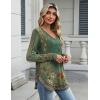 Zeagoo Long Sleeve Tops for Women V Neck Shirt Loose Fall Tunic Tops Dressy Casual Work Blouse 2026(Mz839)