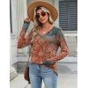 Zeagoo Long Sleeve Tops for Women V Neck Shirt Loose Fall Tunic Tops Dressy Casual Work Blouse 2026(Mz897)