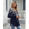 Zeagoo Long Sleeve Tops for Women V Neck Shirt Loose Fall Tunic Tops Dressy Casual Work Blouse 2026(Sf103)