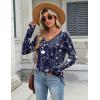 Zeagoo Long Sleeve Tops for Women V Neck Shirt Loose Fall Tunic Tops Dressy Casual Work Blouse 2026(Sf180)