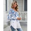 Zeagoo Long Sleeve Tops for Women V Neck Shirt Loose Fall Tunic Tops Dressy Casual Work Blouse 2026(Wf41)