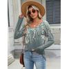 Zeagoo Long Sleeve Tops for Women V Neck Shirt Loose Fall Tunic Tops Dressy Casual Work Blouse 2026(Wf71)