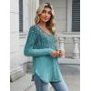 Zeagoo Long Sleeve Tops for Women V Neck Shirt Loose Fall Tunic Tops Dressy Casual Work Blouse 2026(Xh363)