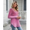 Zeagoo Long Sleeve Tops for Women V Neck Shirt Loose Fall Tunic Tops Dressy Casual Work Blouse 2026(Xh370)