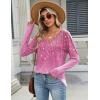 Zeagoo Long Sleeve Tops for Women V Neck Shirt Loose Fall Tunic Tops Dressy Casual Work Blouse 2026(Xh370)