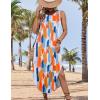 Zeagoo Women Floral Summer Casual Beach Printed Tank Dress with Pockets Pleated Front Long Dress(Colorful Print)