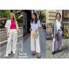 Zeagoo Women Linen Button Down Shirt Rolled Cuffed Short Sleeve Blouse Ladies Summer Casual V Neck Beach Cotton Tops(Aa-white)