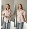 Zeagoo Women Linen Button Down Shirt Rolled Cuffed Short Sleeve Blouse Ladies Summer Casual V Neck Beach Cotton Tops(D-light Khaki)