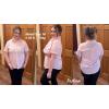 Zeagoo Women Linen Button Down Shirt Rolled Cuffed Short Sleeve Blouse Ladies Summer Casual V Neck Beach Cotton Tops(E-soft Pink)