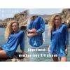 Zeagoo Womens 3/4 Length Sleeve Tops V Neck Tunic Casual Dressy Blouse Floral Printed Shirts(Blue Floral)