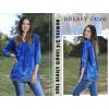 Zeagoo Womens 3/4 Length Sleeve Tops V Neck Tunic Casual Dressy Blouse Floral Printed Shirts(Blue Floral)
